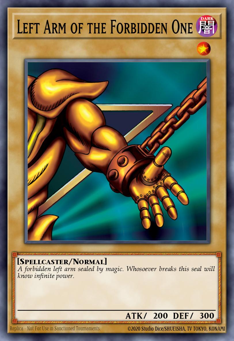 Left Arm of the Forbidden One Yu-Gi-Oh card