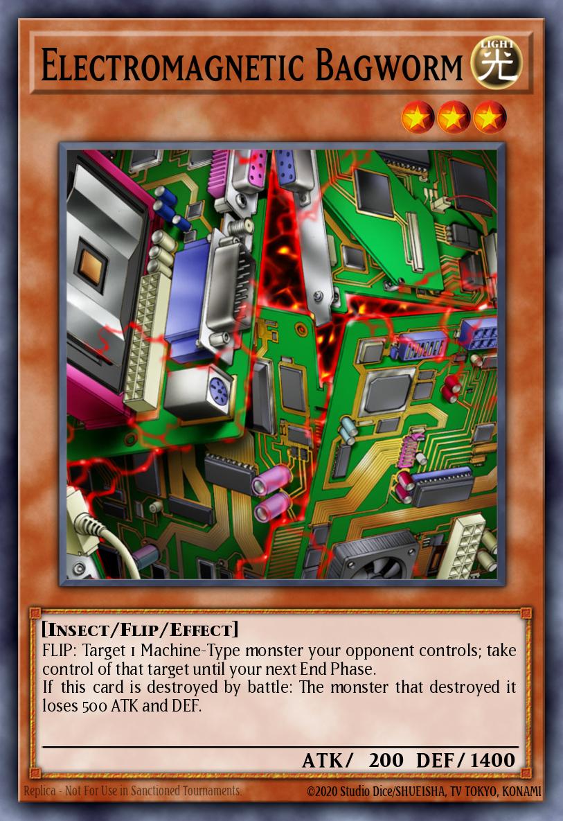 Electromagnetic Bagworm Yu-Gi-Oh card