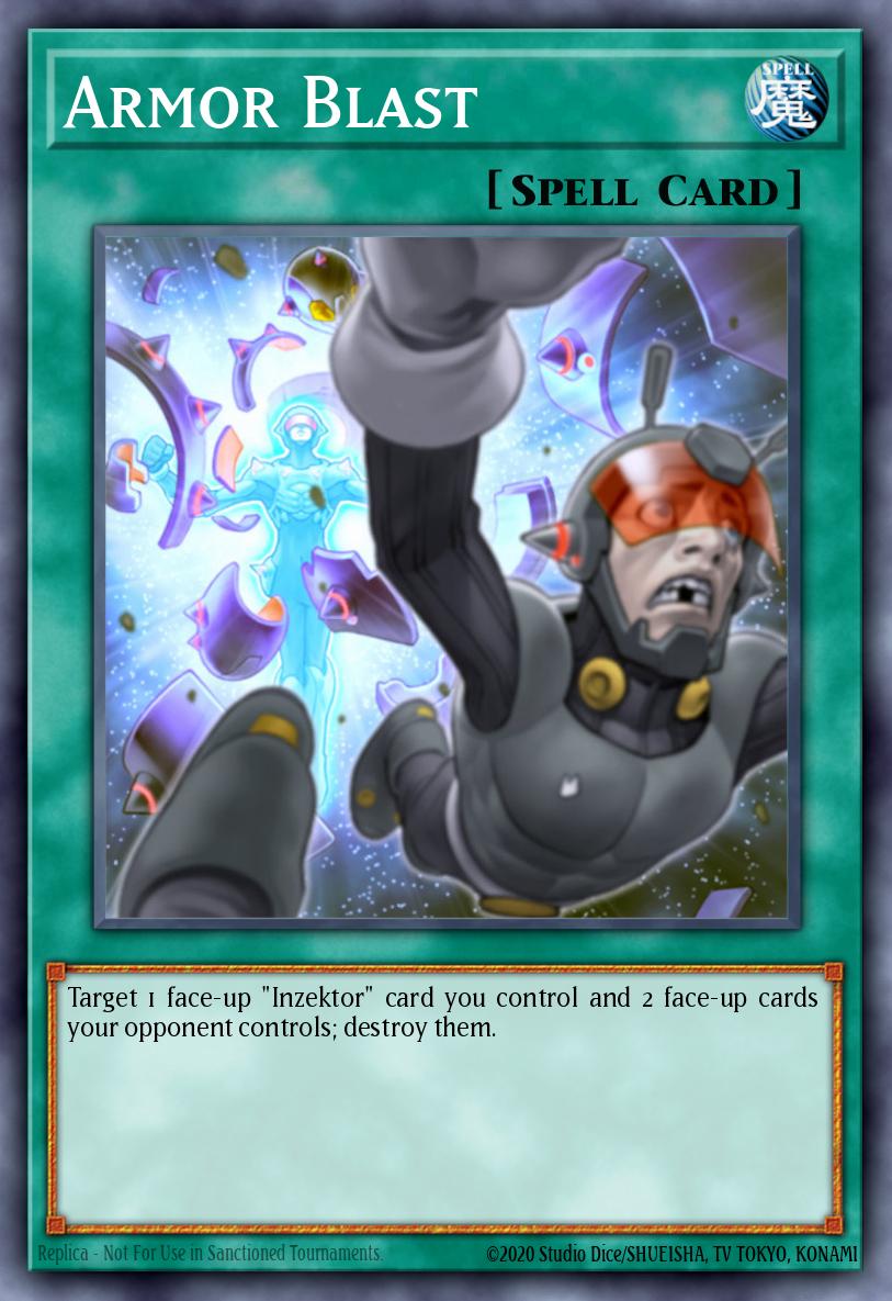 Armor Blast Yu-Gi-Oh card