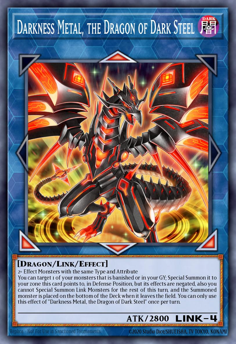 Darkness Metal, the Dragon of Dark Steel Yu-Gi-Oh card