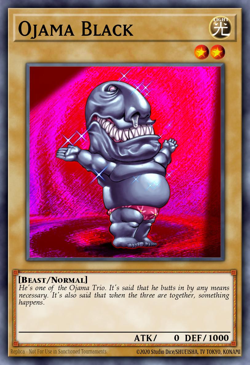 Ojama Black Yu-Gi-Oh card
