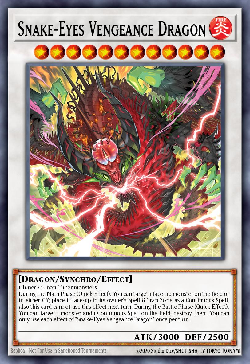 Snake-Eyes Vengeance Dragon Yu-Gi-Oh card