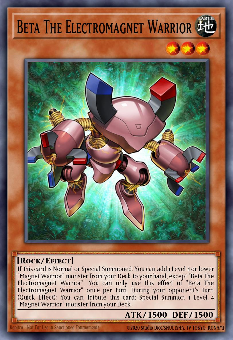 Beta The Electromagnet Warrior Yu-Gi-Oh card
