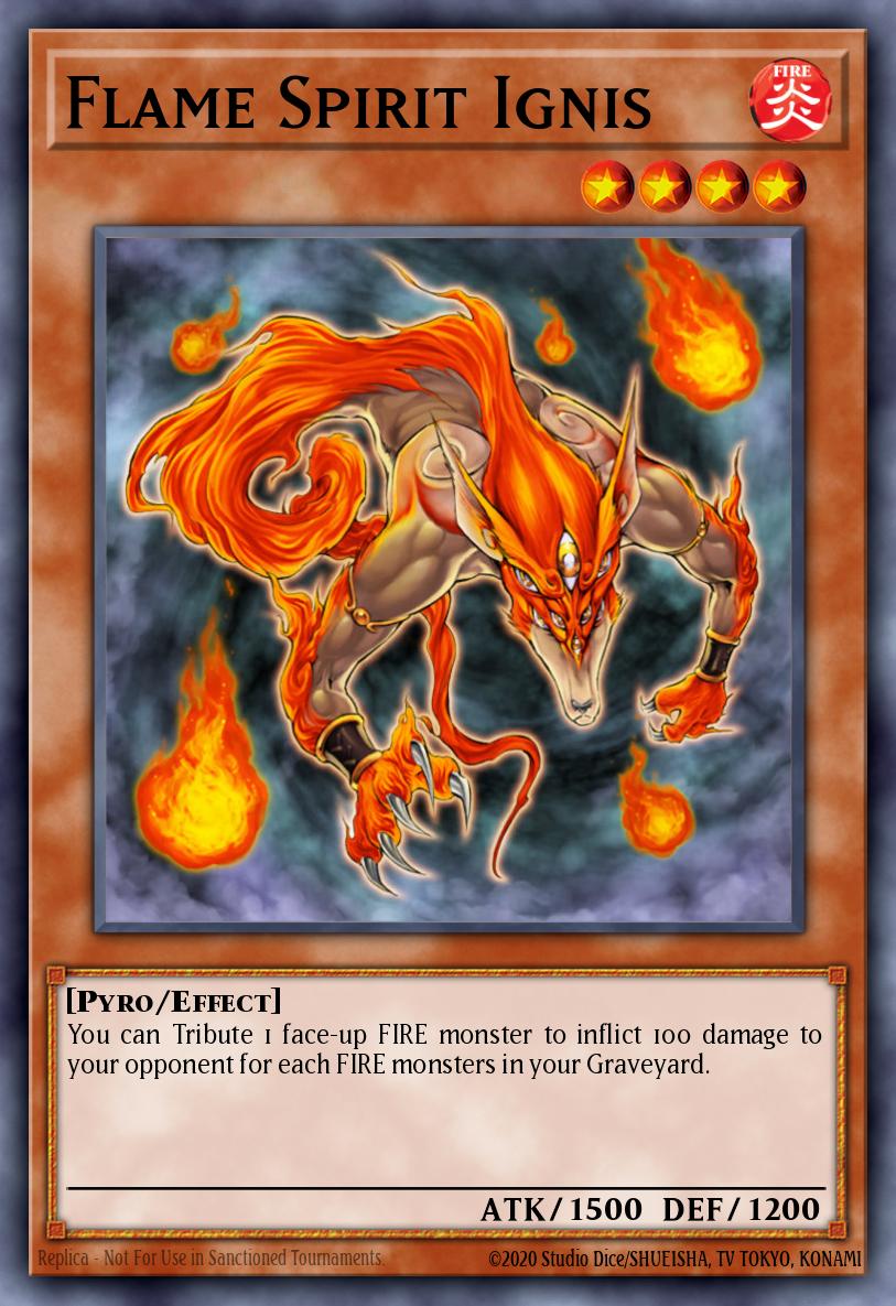 Flame Spirit Ignis Yu-Gi-Oh card