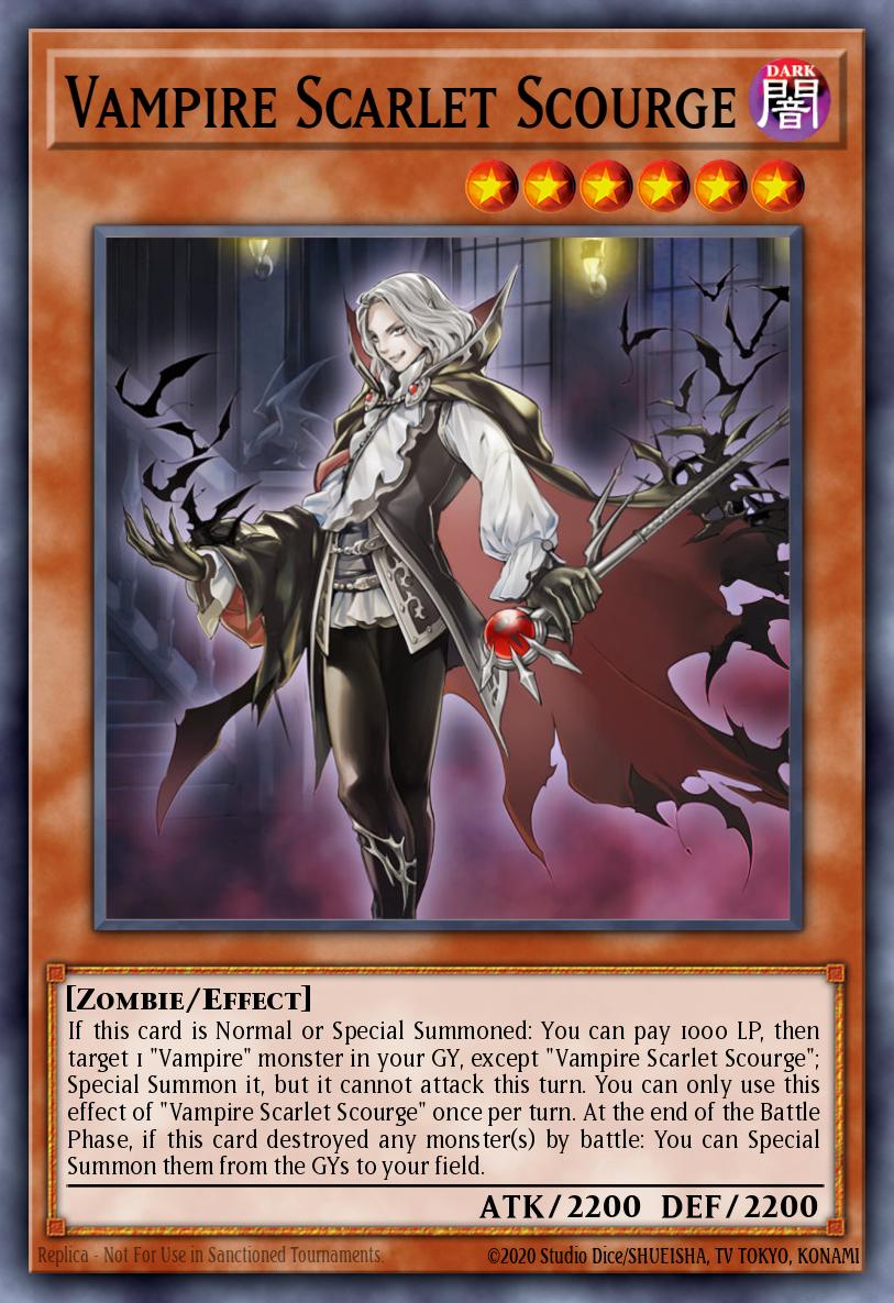 Vampire Scarlet Scourge Yu-Gi-Oh card