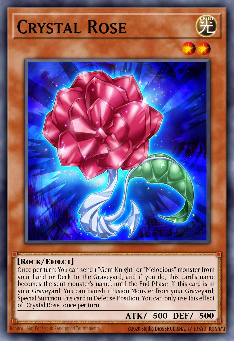 Crystal Rose Yu-Gi-Oh card