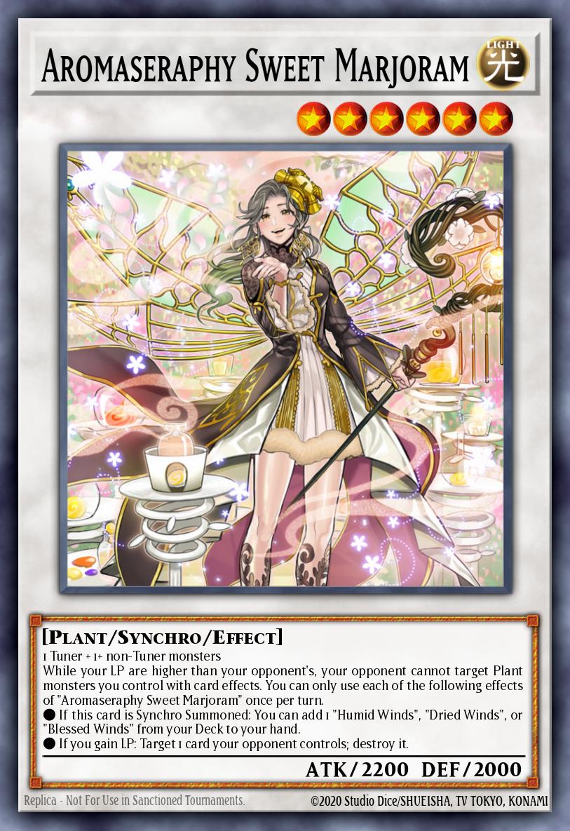 Aromaseraphy Sweet Marjoram Yu-Gi-Oh card