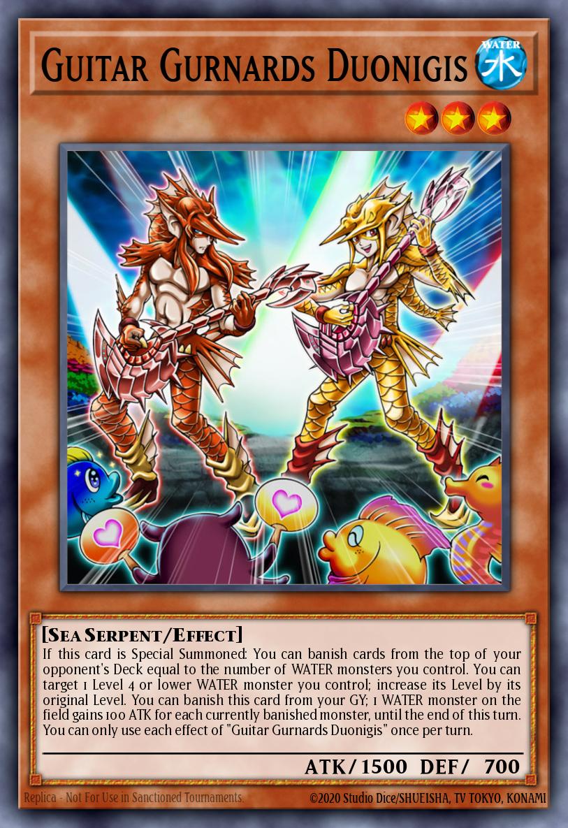 Guitar Gurnards Duonigis Yu-Gi-Oh card