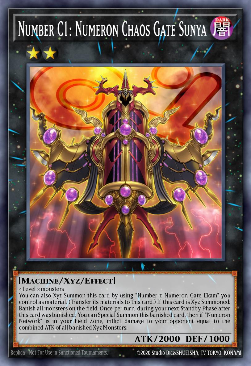 Number C1: Numeron Chaos Gate Sunya Yu-Gi-Oh card