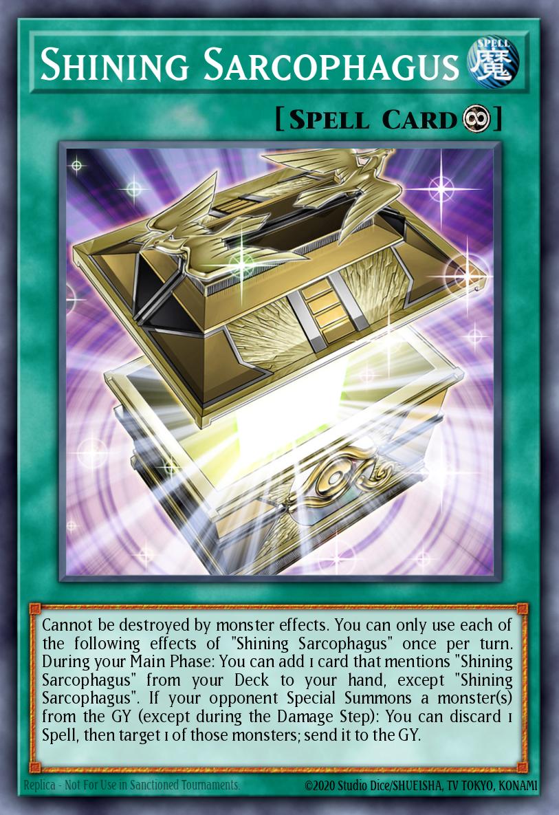 Shining Sarcophagus Yu-Gi-Oh card
