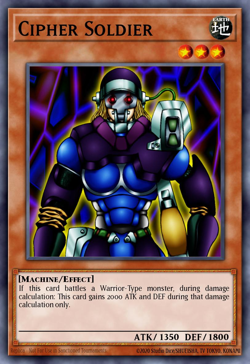 Cipher Soldier Yu-Gi-Oh card