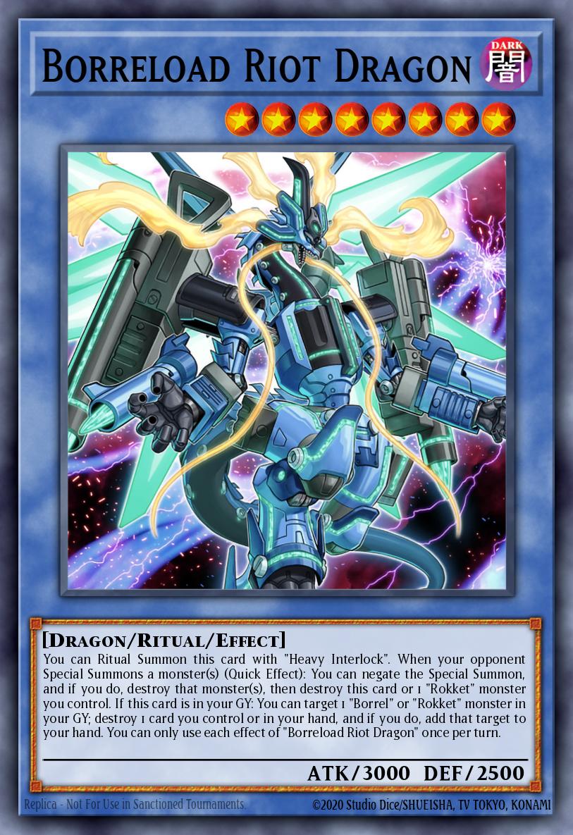Borreload Riot Dragon Yu-Gi-Oh card