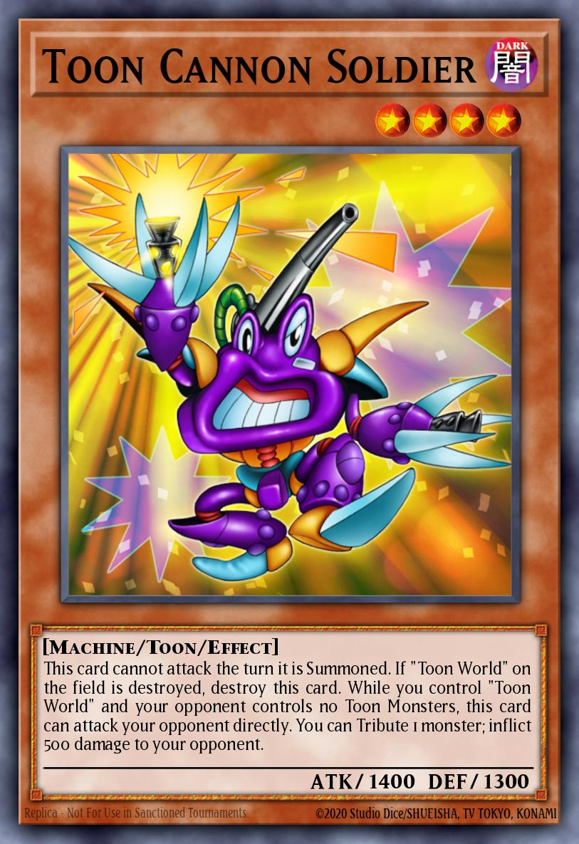 Toon Cannon Soldier Yu-Gi-Oh card