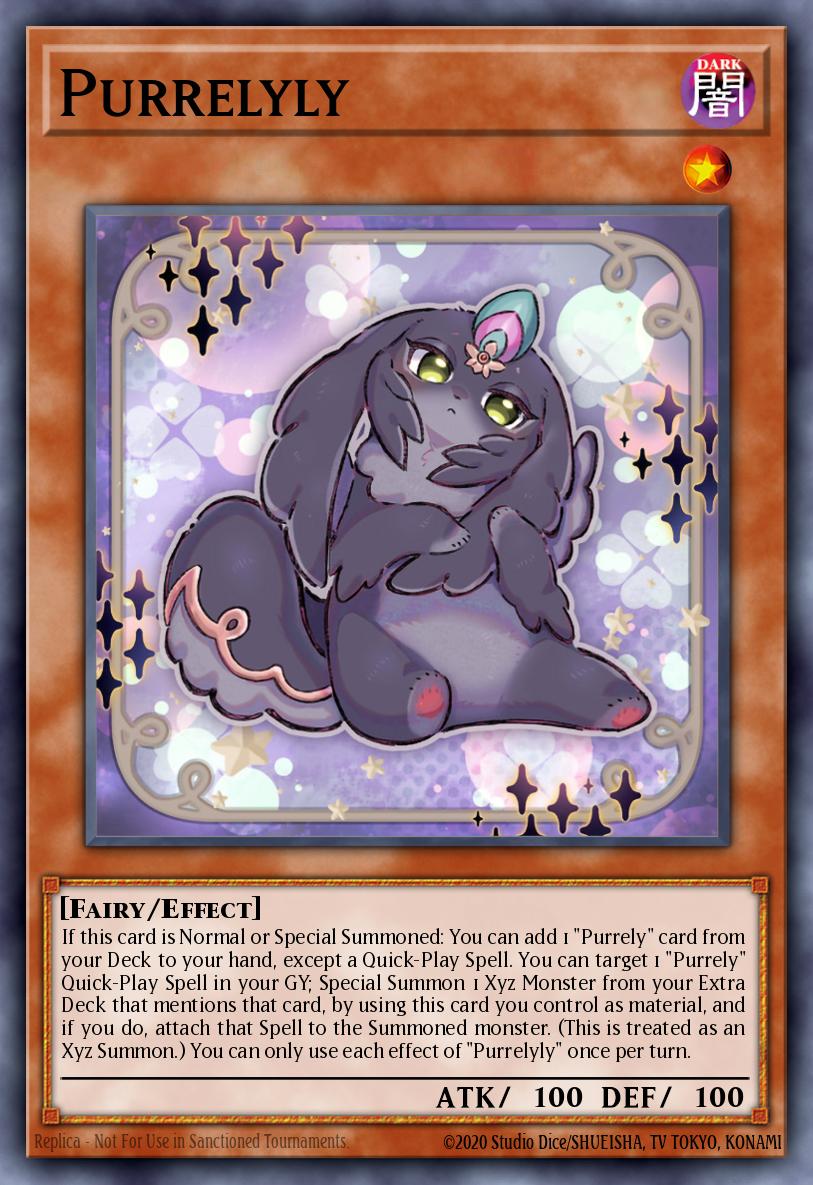 Purrelyly Yu-Gi-Oh card