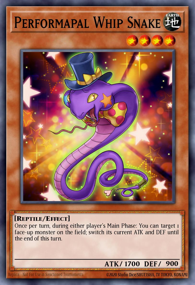 Performapal Whip Snake Yu-Gi-Oh card
