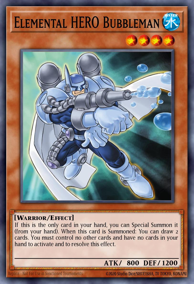Elemental HERO Bubbleman Yu-Gi-Oh card