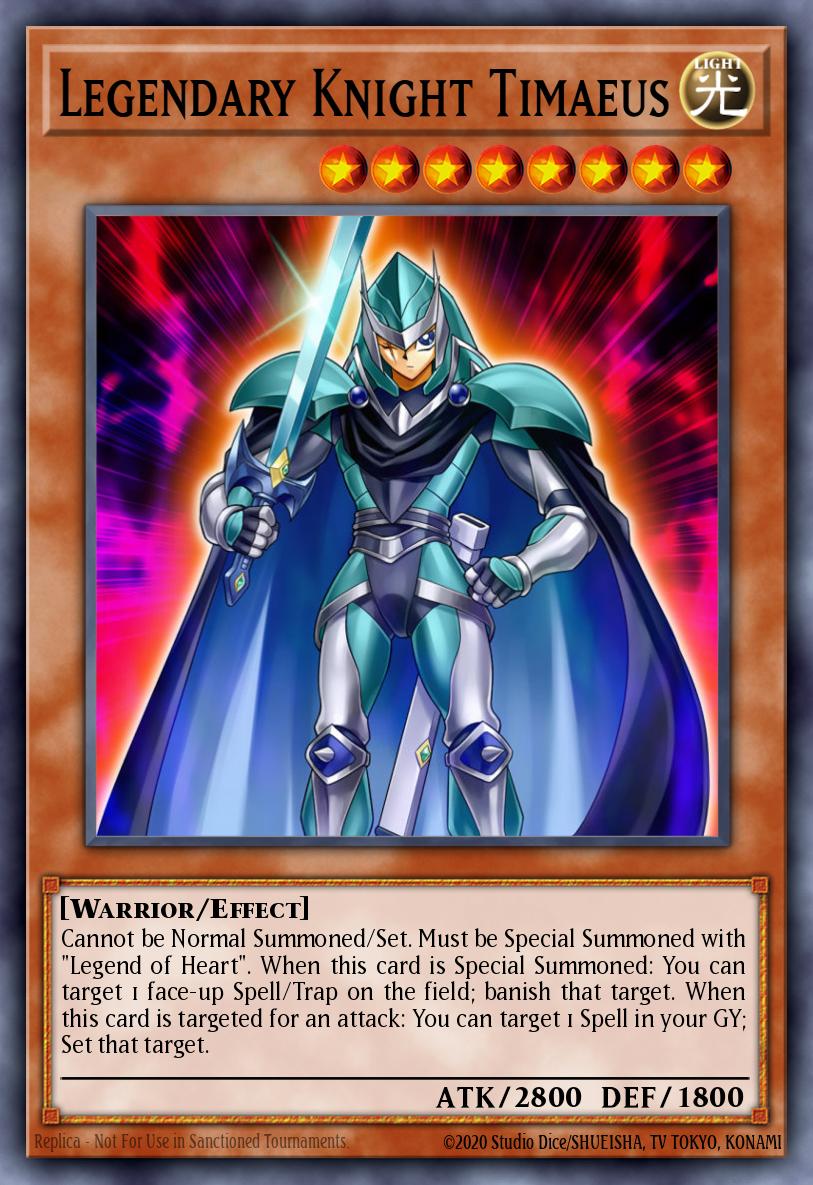 Legendary Knight Timaeus Yu-Gi-Oh card