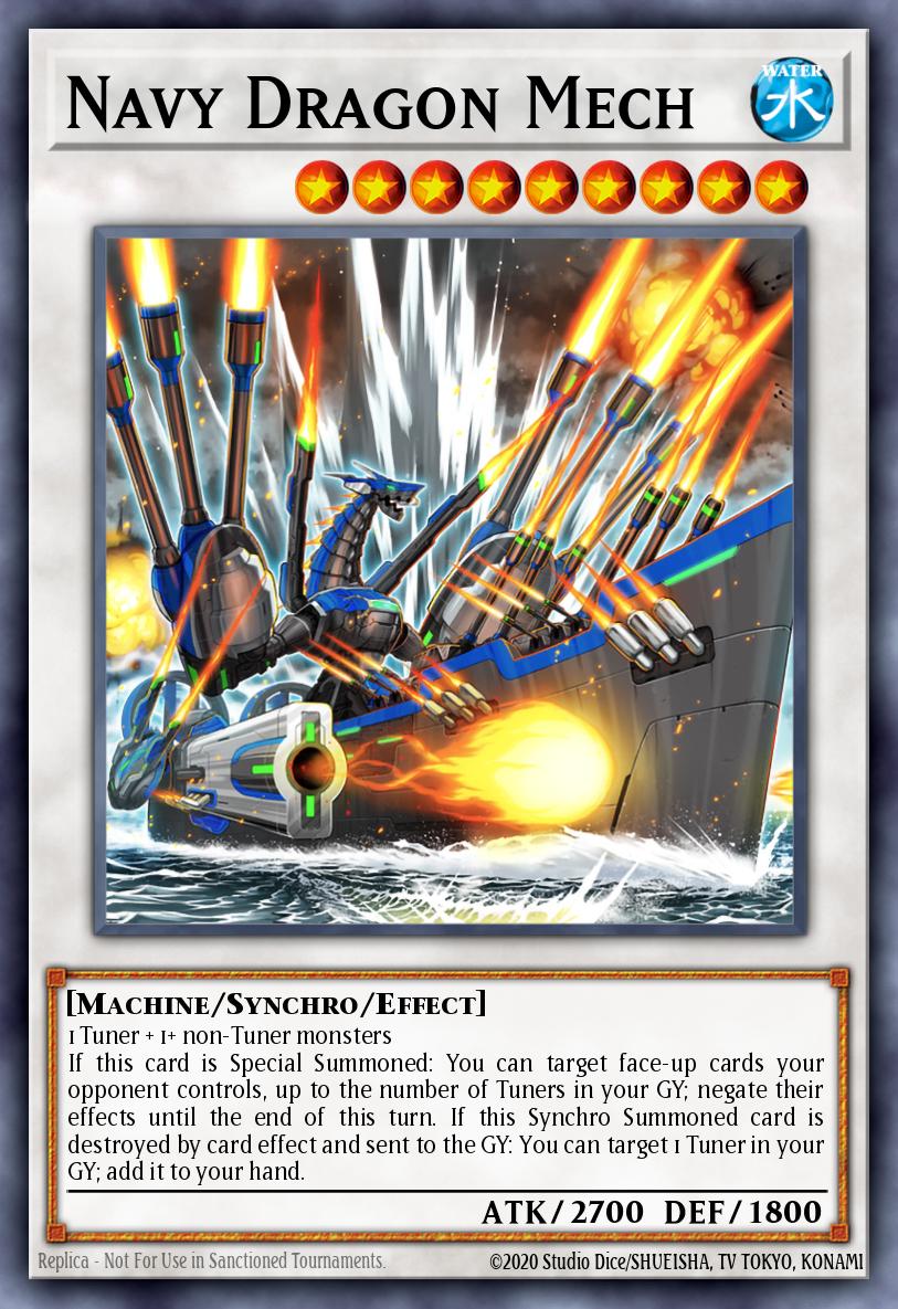 Navy Dragon Mech Yu-Gi-Oh card