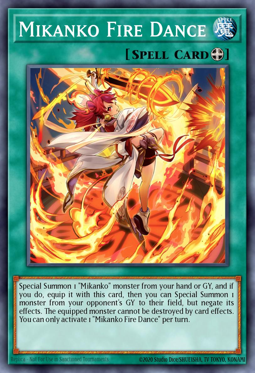 Mikanko Fire Dance Yu-Gi-Oh card