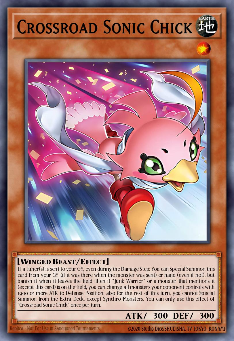 Crossroad Sonic Chick Yu-Gi-Oh card