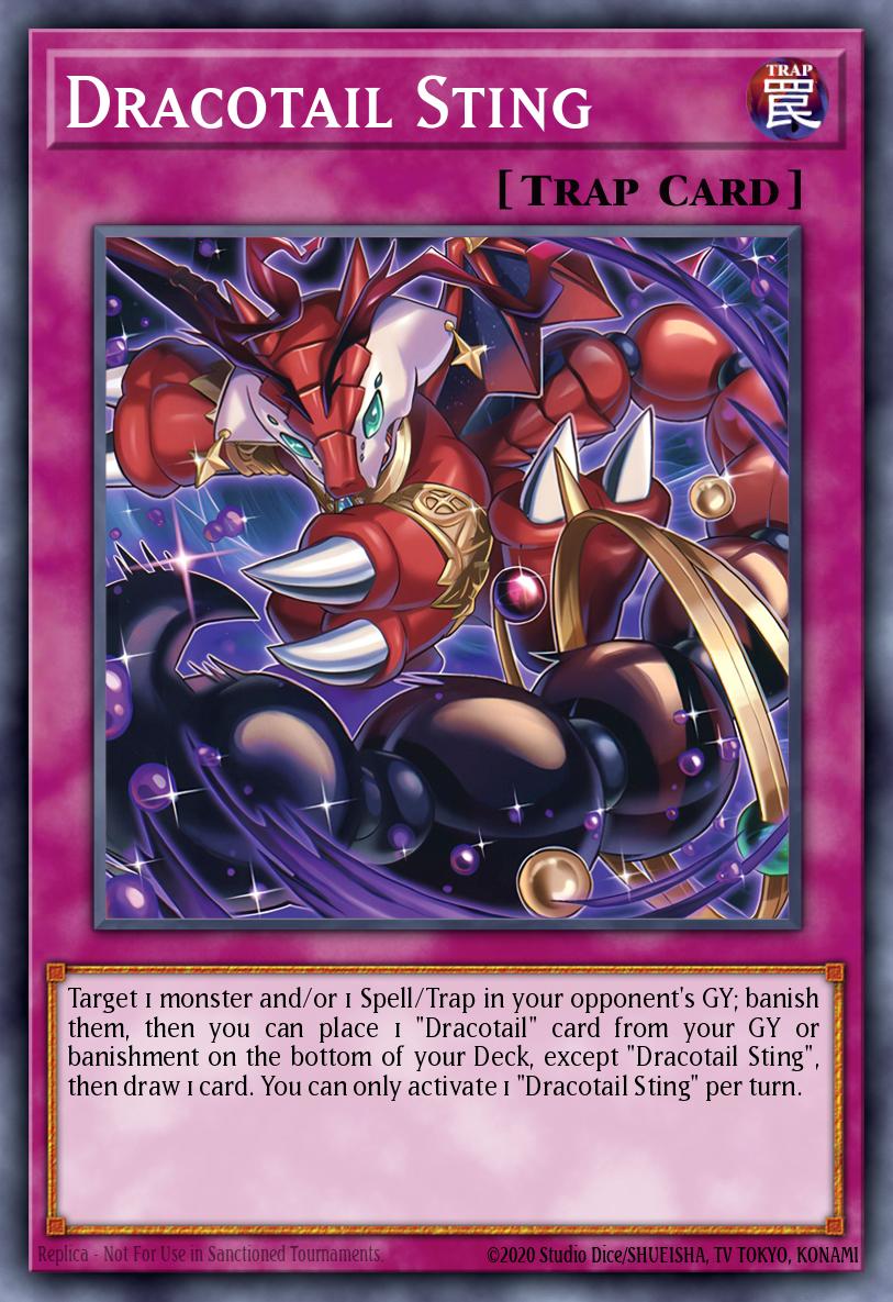 Dracotail Sting Yu-Gi-Oh card