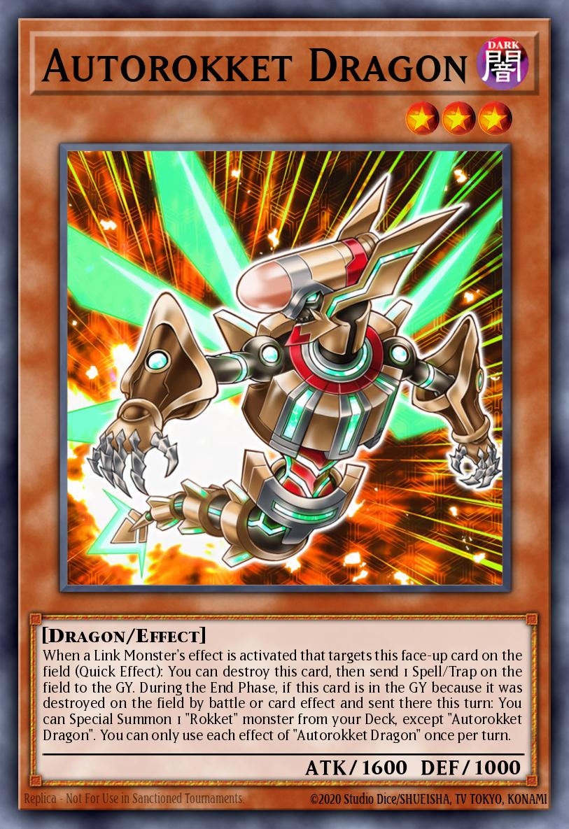 Autorokket Dragon Yu-Gi-Oh card