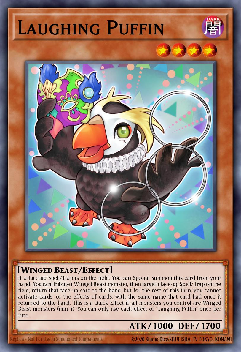 Laughing Puffin Yu-Gi-Oh card
