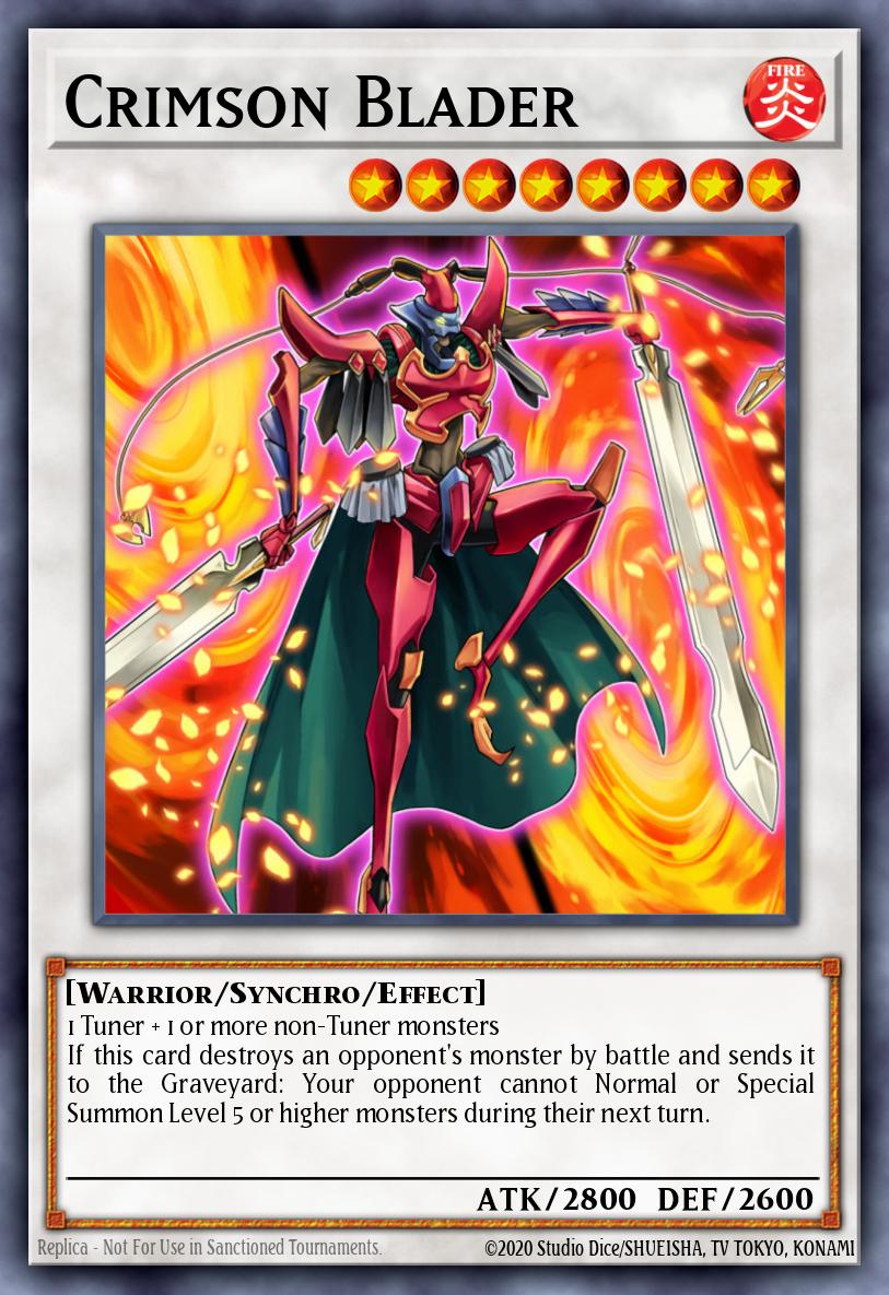 Crimson Blader Yu-Gi-Oh card