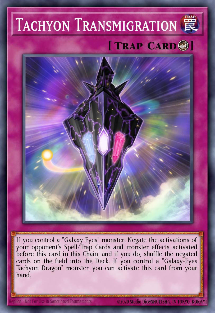 Tachyon Transmigration Yu-Gi-Oh card