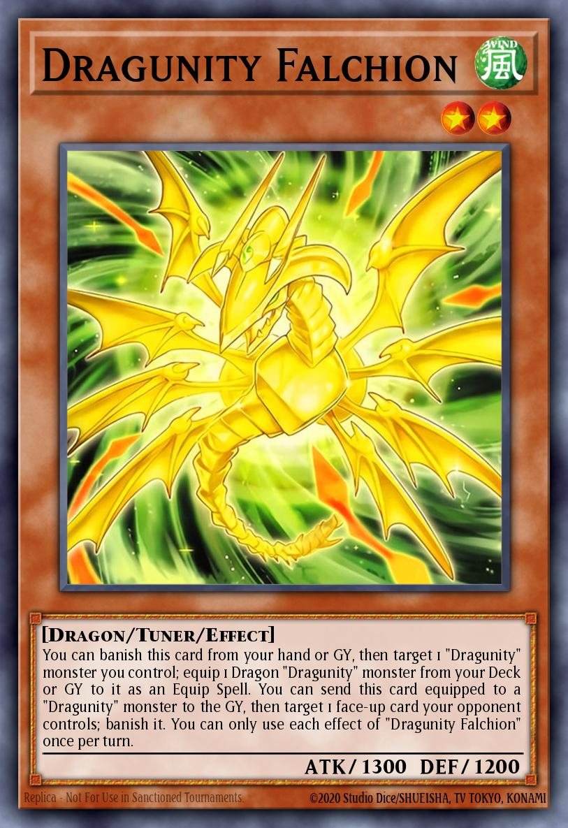 Dragunity Falchion Yu-Gi-Oh card