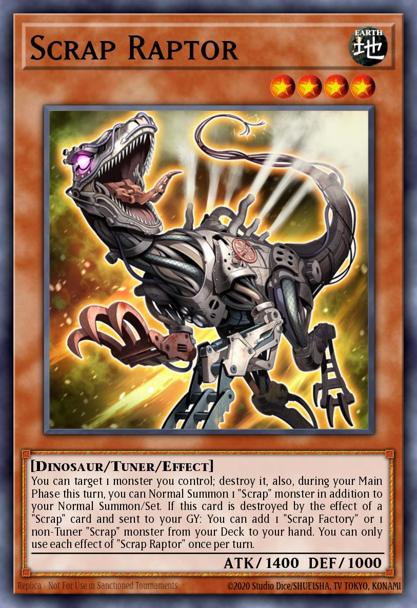 Scrap Raptor Yu-Gi-Oh card