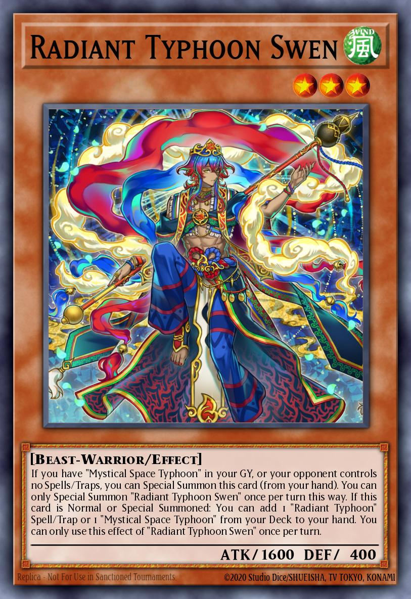 Radiant Typhoon Swen Yu-Gi-Oh card