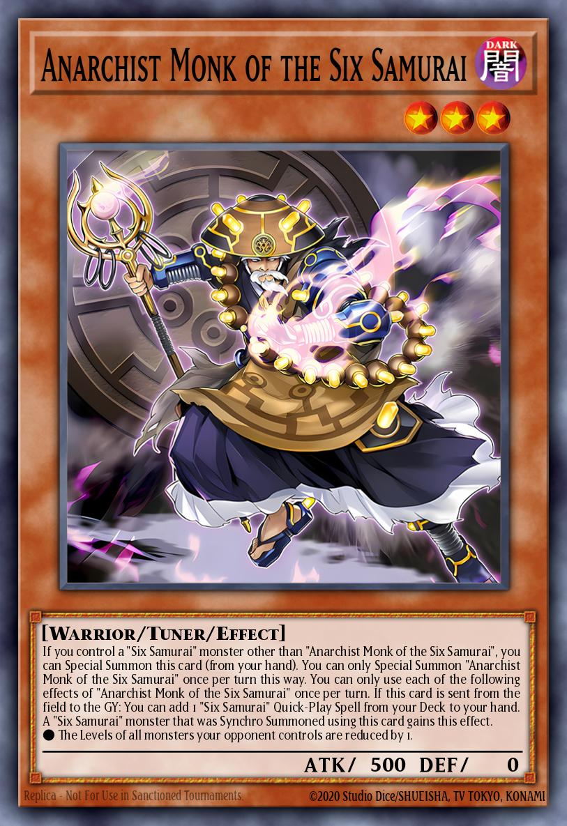 Anarchist Monk of the Six Samurai Yu-Gi-Oh card