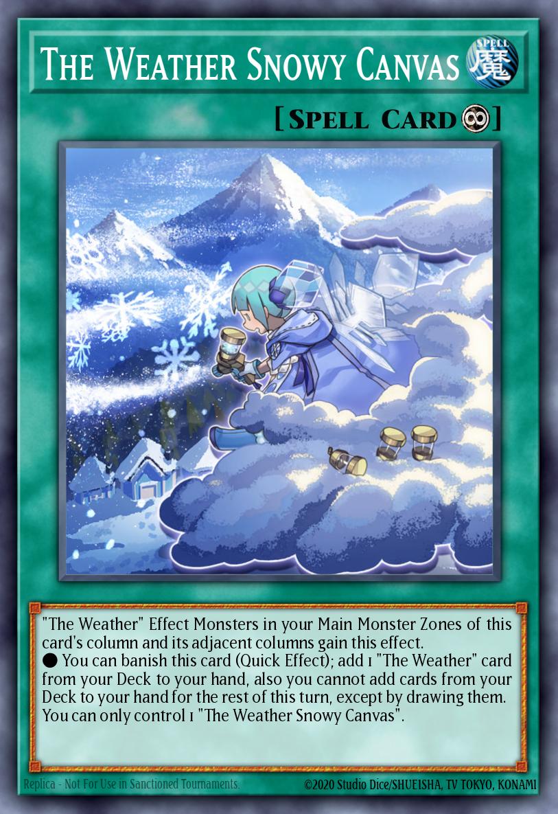The Weather Snowy Canvas Yu-Gi-Oh card