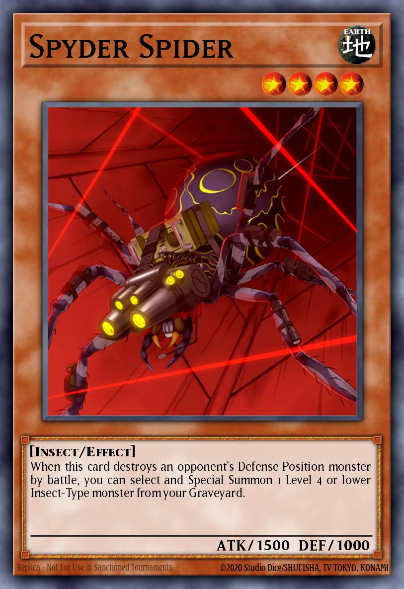 Spyder Spider Yu-Gi-Oh card