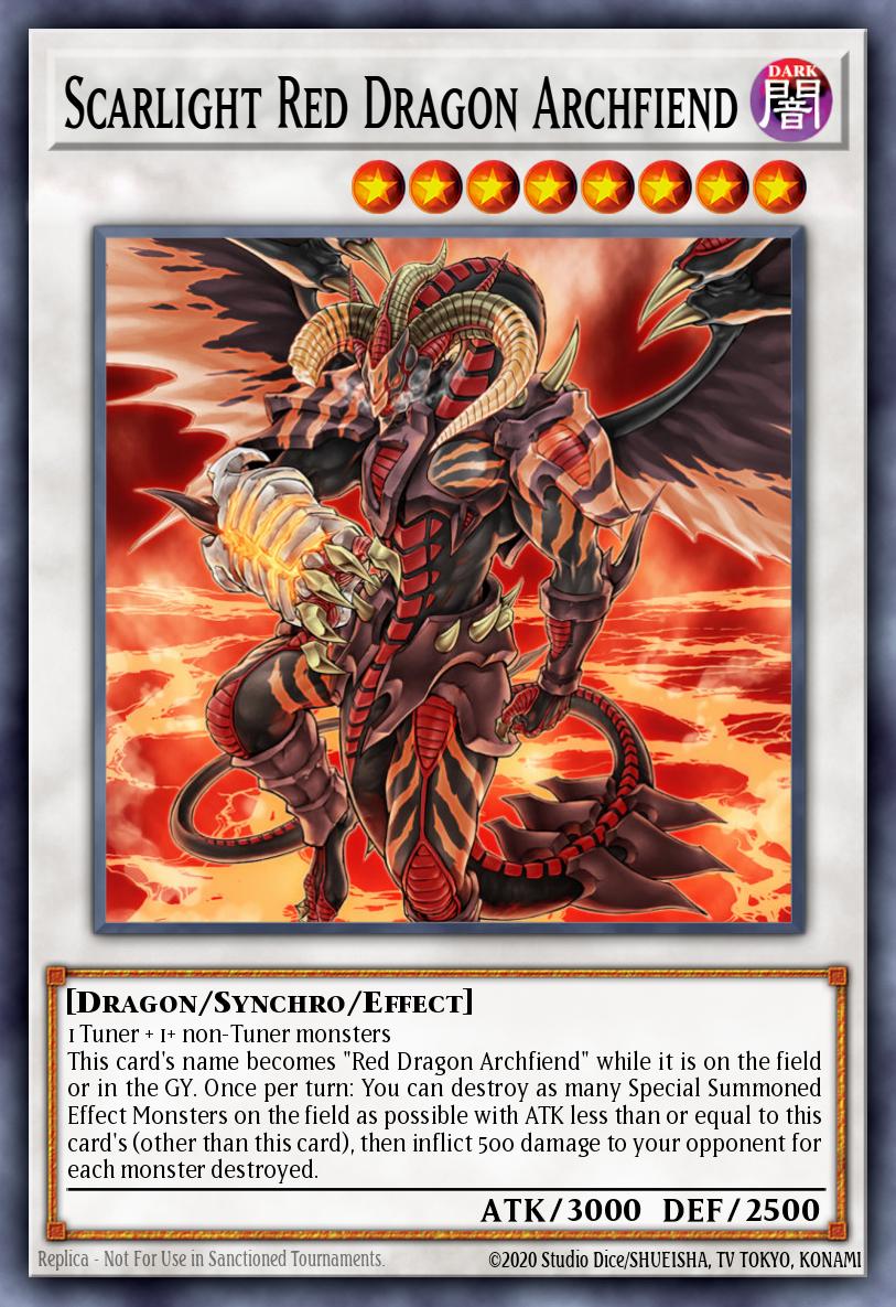 Scarlight Red Dragon Archfiend Yu-Gi-Oh card
