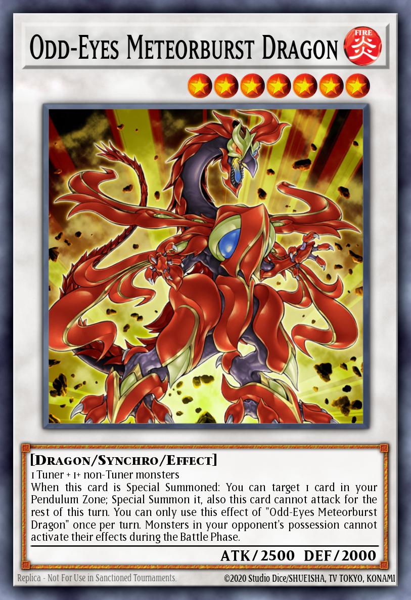 Odd-Eyes Meteorburst Dragon Yu-Gi-Oh card