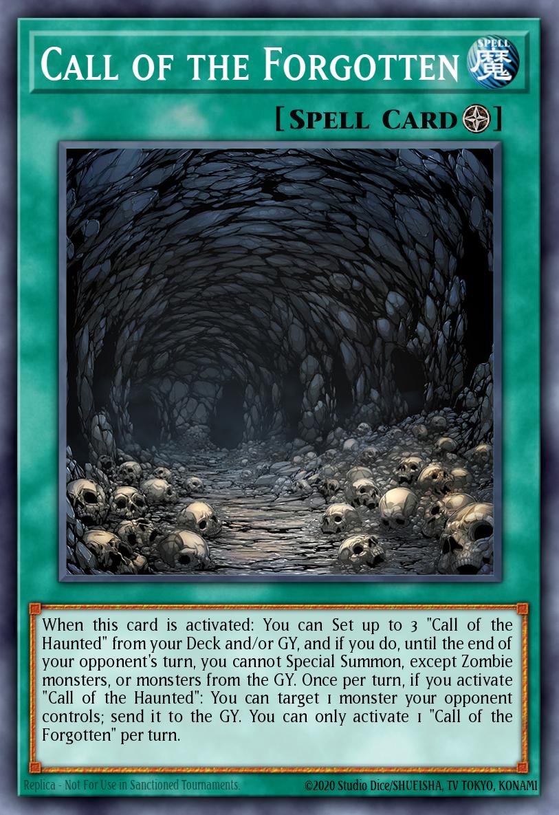 Call of the Forgotten Yu-Gi-Oh card