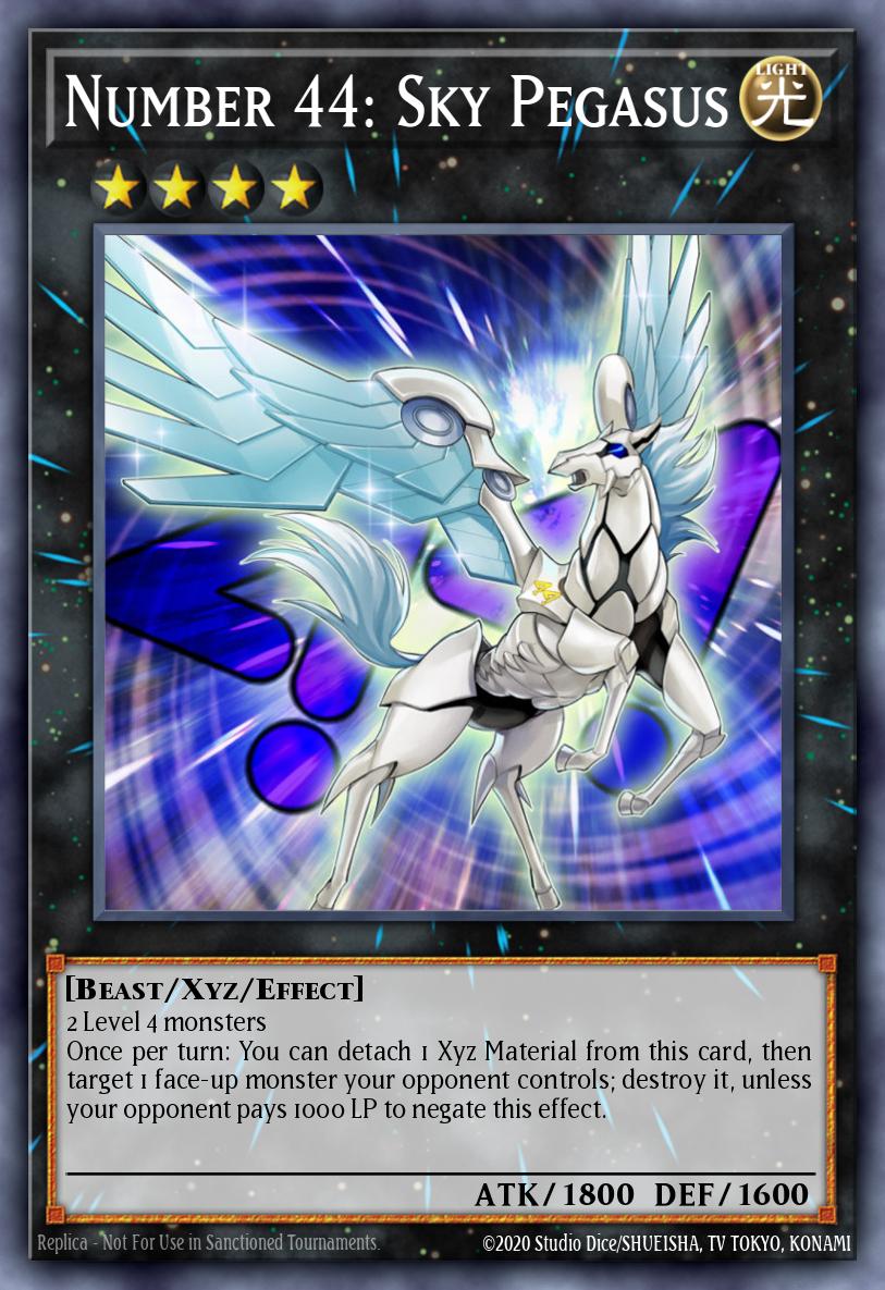 Number 44: Sky Pegasus Yu-Gi-Oh card