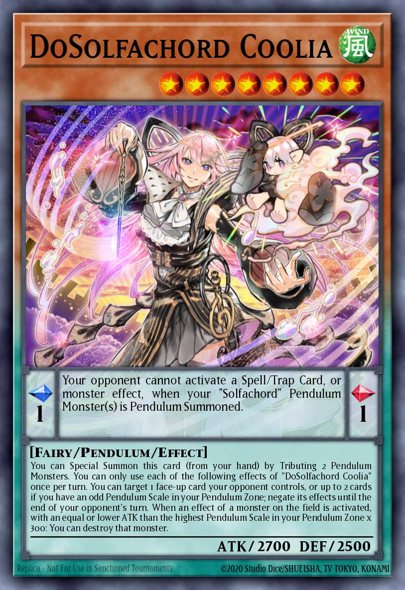 DoSolfachord Coolia Yu-Gi-Oh card
