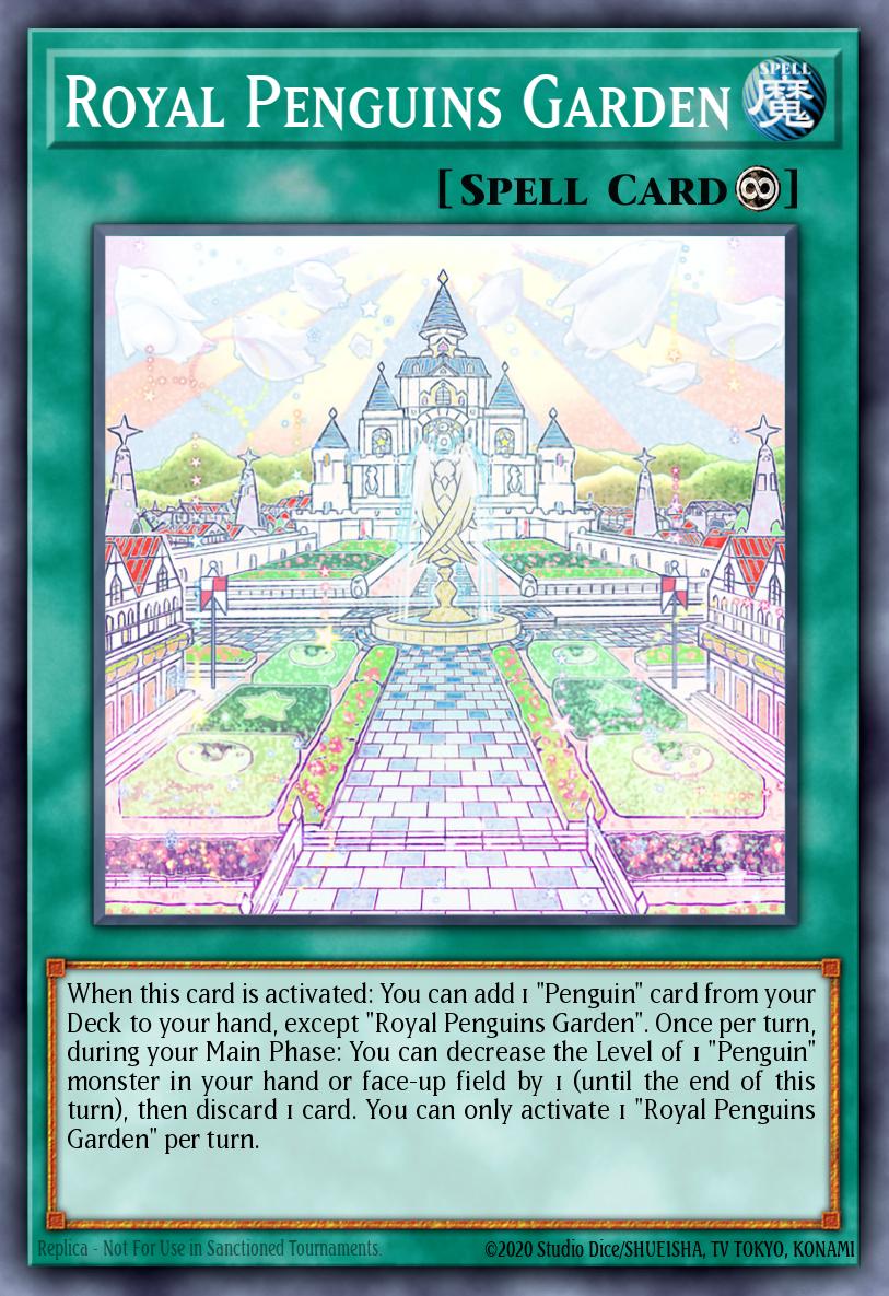 Royal Penguins Garden Yu-Gi-Oh card