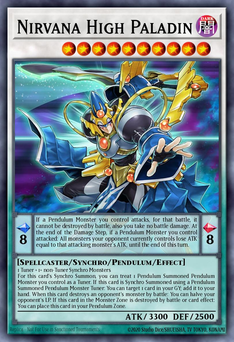 Nirvana High Paladin Yu-Gi-Oh card