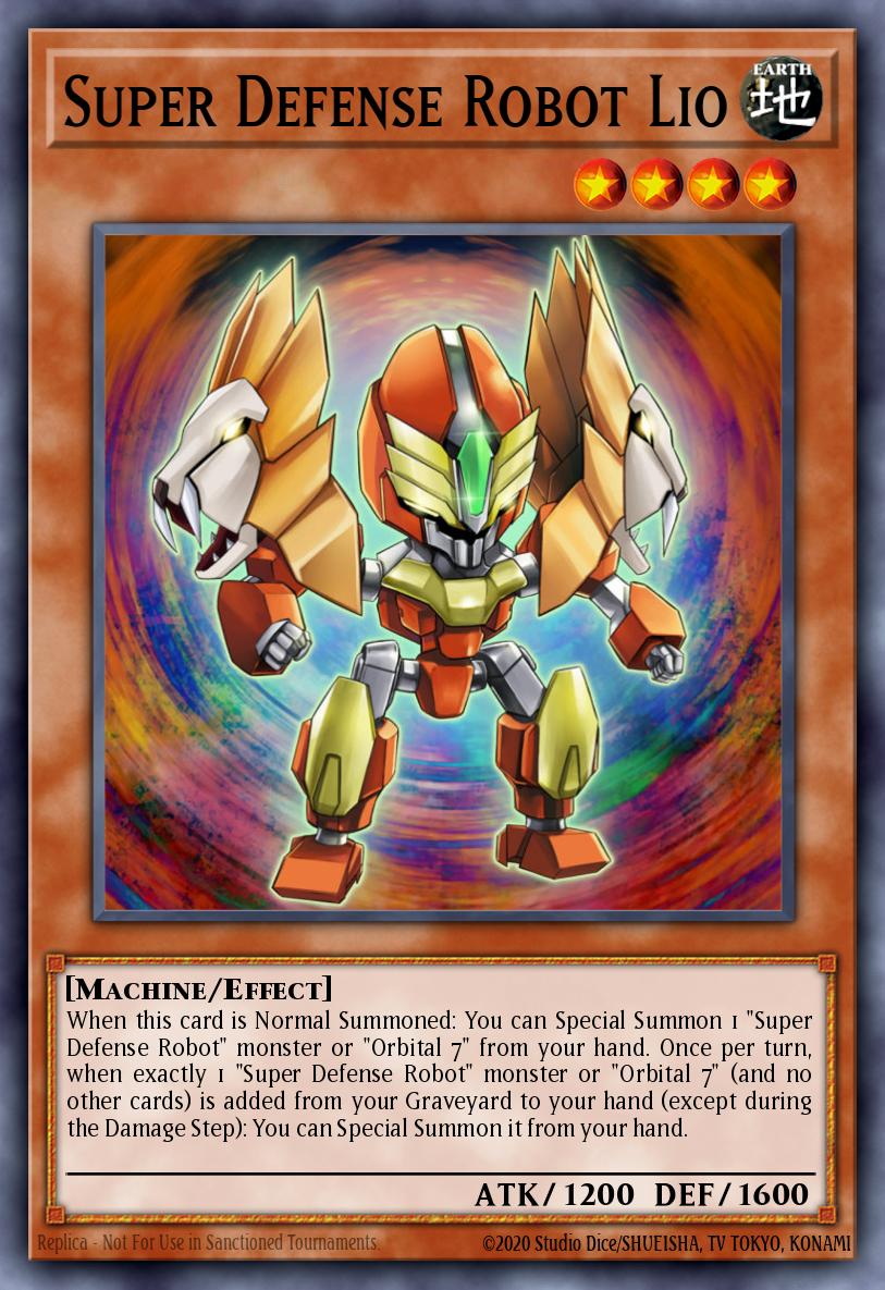 Super Defense Robot Lio Yu-Gi-Oh card