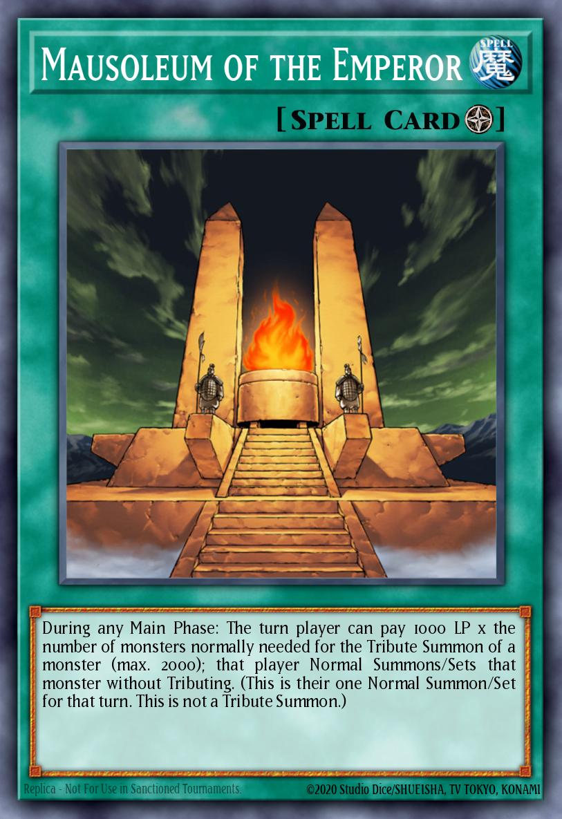 Mausoleum of the Emperor Yu-Gi-Oh card