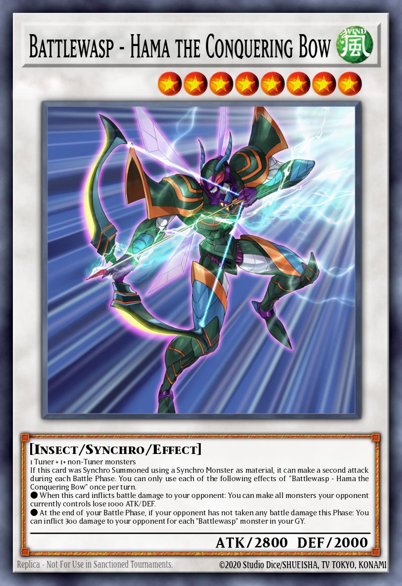 Battlewasp - Hama the Conquering Bow Yu-Gi-Oh card