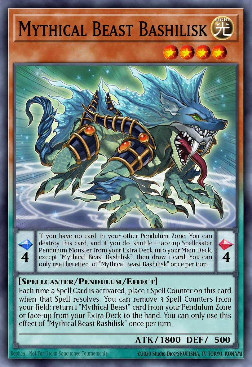 Mythical Beast Bashilisk Yu-Gi-Oh card