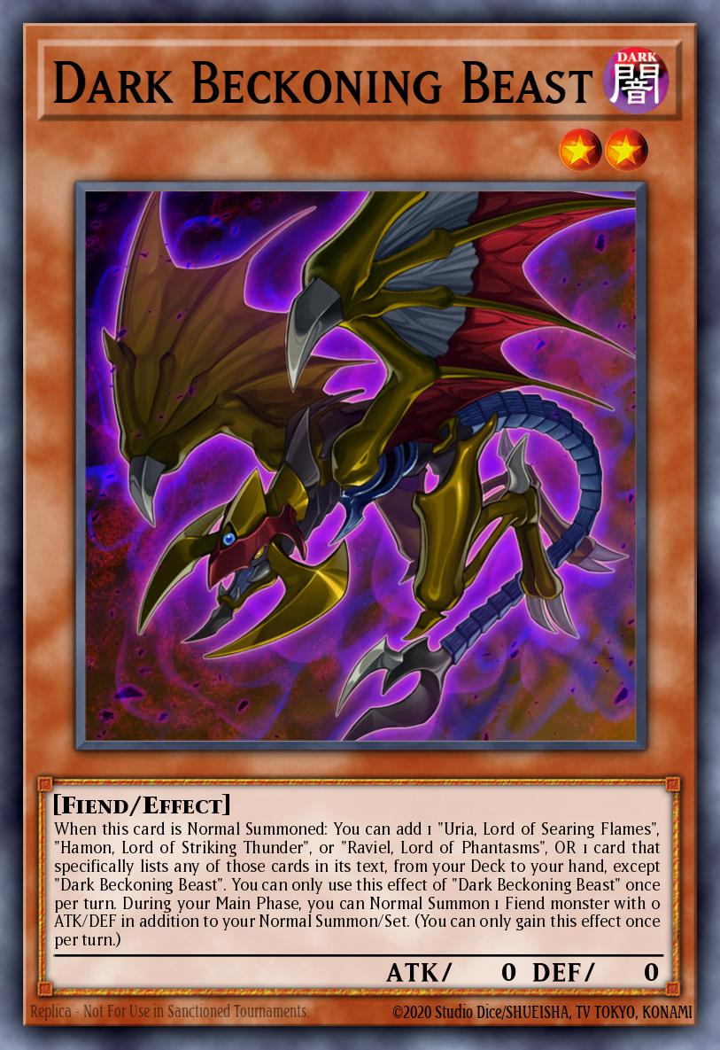 Dark Beckoning Beast Yu-Gi-Oh card