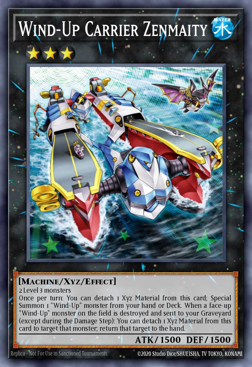 Wind-Up Carrier Zenmaity Yu-Gi-Oh card