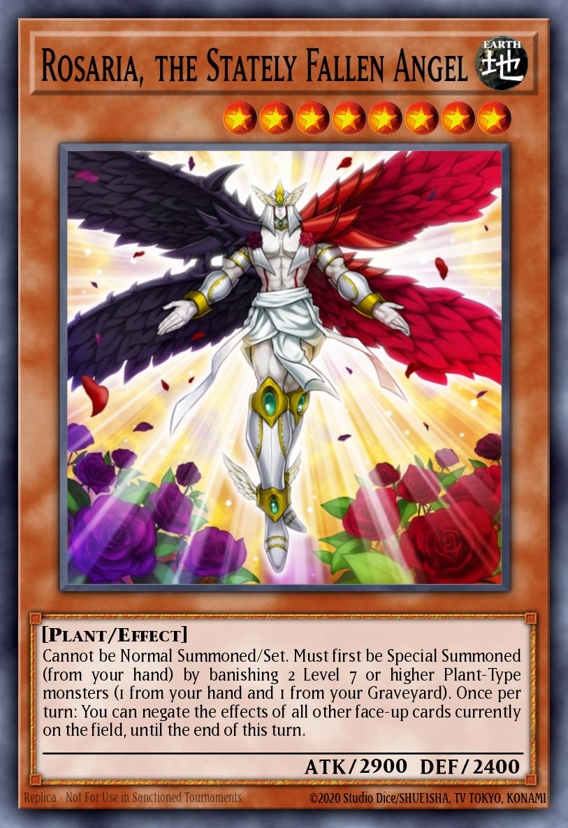 Rosaria, the Stately Fallen Angel Yu-Gi-Oh card