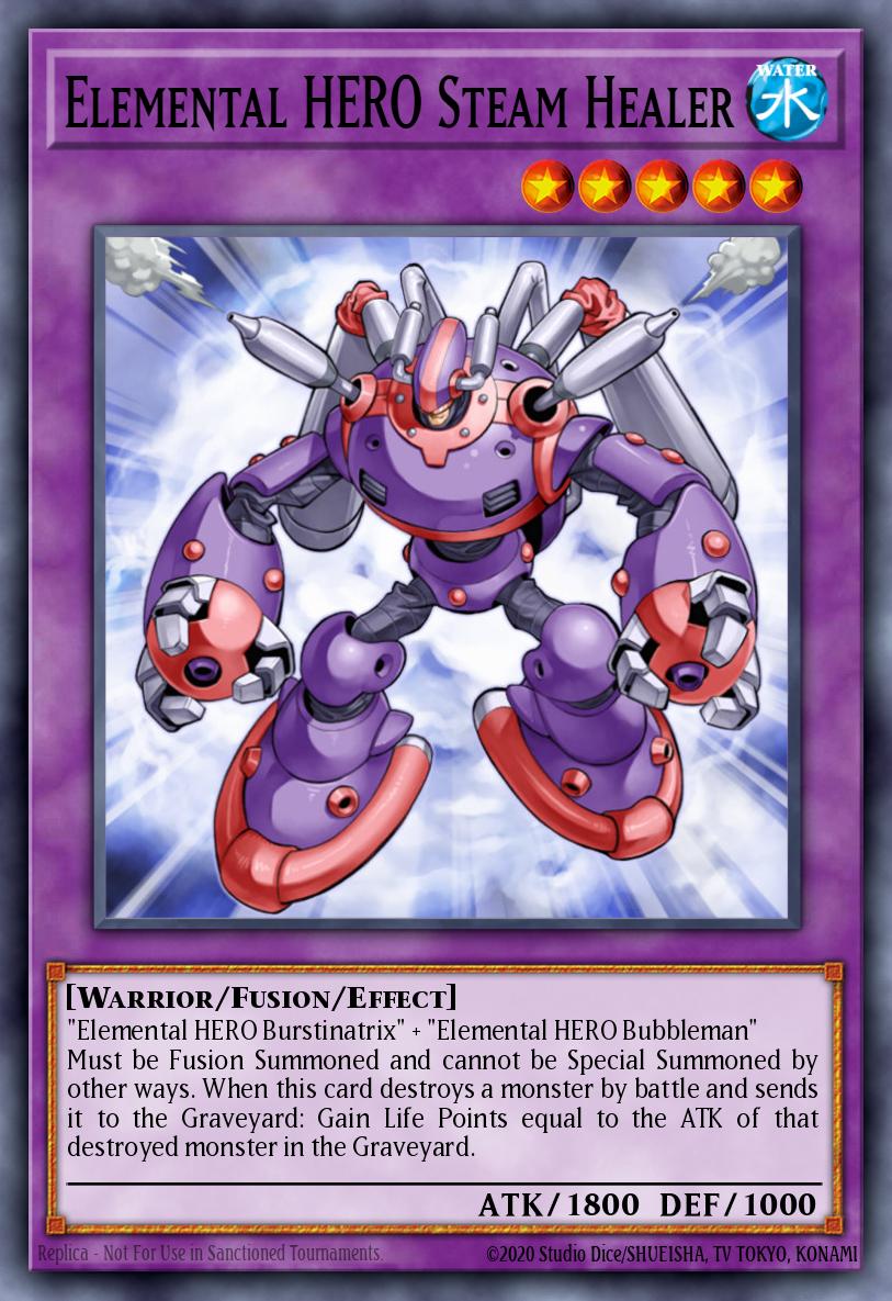 Elemental HERO Steam Healer Yu-Gi-Oh card